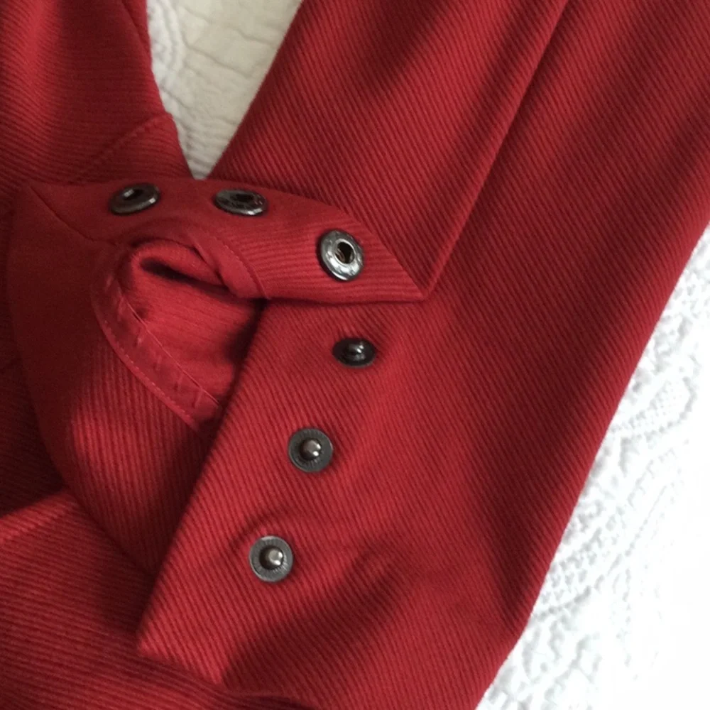 Red/Rust Button-Up Blazer - Picture 2 of 9
